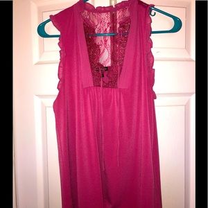 Express Ruffle, Lace Sleeveless Top